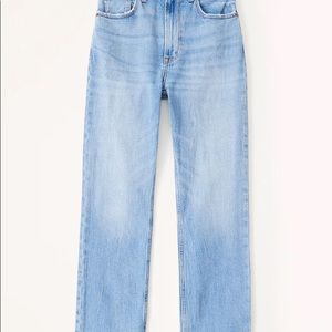 Abercrombie Curve Love Ankle Straight High Rise Jeans
